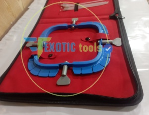 Kit d'opérations chirurgicales Lone Star à fort volume de recherche, design carré avec crochets en silicone réutilisables, emballé dans un étui en cuir - Product Image 2