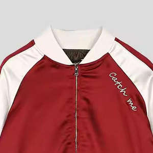 Veste universitaire en satin imprimé pour femmes, nouvelle collection, design personnalisé, respirante, coupe-vent, imperméable avec doublure en nylon - Product Image 4