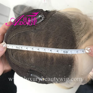 Prix direct usine : Perruque juive Topper Kippah Fall en <span class=keywords><strong>cheveux</strong></span> humains Remy européens certifiés Casher, avec base en soie cuticulaire, effet peau - Product Image 6