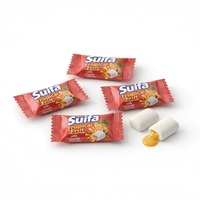 Chewing-gum doux et moelleux à faible teneur en calories, rempli de liquide fruité