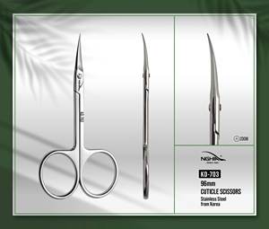 Nghia Ciseaux à cuticules KD-703 professionnels Fournitures d'art des ongles de haute qualité avec lame tranchante en acier inoxydable Utilisation de beauté à pointe incurvée - Product Image 5