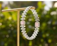 Bracelet à la mode en diamant américain Cz Full Stone Blanc Rhodium Polonais Élégant et élégant pour toutes les occasions