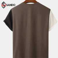 Conjunto de Pantalones Cortos y Camiseta para Hombre, Diseño Veraniego, Holgado, Color Sólido, Logotipo Personalizado de Alta Calidad, Nuevo Diseño, Venta al Por Mayor