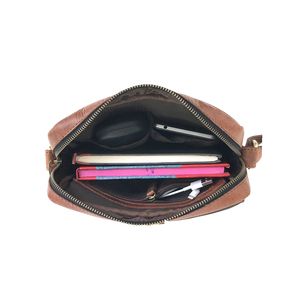 Sac en cuir véritable pour hommes couleur marron - Product Image 4