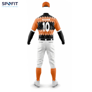Uniforme de baseball personnalisé de haute qualité à 100% avec un design imprimé, tissu respirant et évacuant l'humidité - Couleurs personnalisées disponibles - Product Image 2