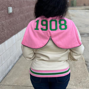 Sweat-shirt à col rond pour homme avec broderie de la fraternité Omega Psi Phi de 1908, broderie en chenille personnalisée, taille plus, col rond, université - Product Image 3