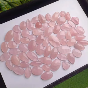 Wholesale Loose Pink Rose Quartz Gemstones Cabochon Stone Lot for Jewelry Making - Product Image 5