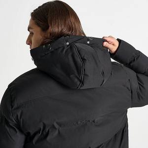 Chaqueta con aislamiento Vintage para hombre con cierre de cremallera Patrón de cuello con capucha Revestimiento decorativo-Servicio OEM personalizado ofrecido - Product Image 6