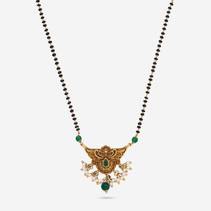 เครื่องประดับเก่าแก่เก่าแก่เก่าแก่สีทอง18K ประดับทับทิมและงานกุฏ - Product Image 1