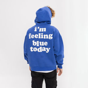 Sudadera con capucha de algodón de 100% de peso pesado con logotipo impreso de Puff personalizado de la mejor calidad y precio al por mayor - Product Image 4