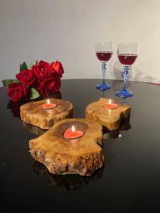 Best Quality Traditional <b>Carved</b> Wooden <b>Candle</b> Holder for Ethnic Home Decor Religious Use and Festive Decoration for Sale - Product Image 5