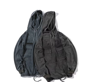 Sudaderas con capucha de logotipo personalizado con bordado de chenilla de lana Polar de 480gsm de alta calidad, sudaderas sin cuerdas de invierno, sudaderas bordadas personalizadas para hombres - Product Image 2