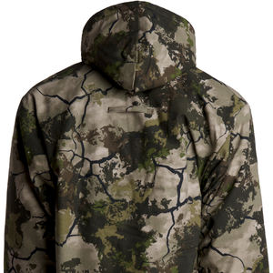 Chaqueta de Camuflaje Bosque Oscuro de Alto Contraste para Hombre con Capucha Protectora, Cierre Completo y Bolsillos Grandes con Solapa Utilitaria, Ropa para Exteriores - Product Image 6