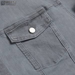 New Men's Denim Shirt Jacket For Spring Autumn And Winter Casual Style <b>Leisure</b> Youthful And Popular Workwear Denim - Product Image 3
