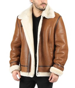 Veste en cuir pour hommes Top Design 100% de haute qualité avec doublure en fourrure à manches longues pour un prix raisonnable conception personnalisée disponible - Product Image 2