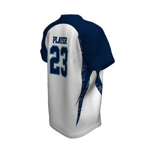 Maillot de baseball à col en V pour hommes de haute qualité pull en polyester semi-ajusté avec impression par sublimation 3D style de chemises pour garçons - Product Image 3