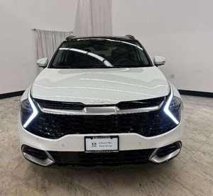 Blanco limpio 2024 K i a Sportage Hy Brid SX-Prestige AWD con asientos de cuero Sistema de navegación Arranque remoto Techo solar Android Auto - Product Image 1