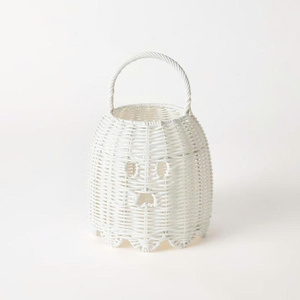 Panier en rotin tressé de style lanterne, conçu pour le stockage décoratif d'Halloween, en matériau osier, par un fabricant vietnamien OEM ODM - Product Image 5