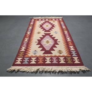 พรมวินเทจสไตล์ตุรกี ขนาด 2.6x4.6 ฟุต สีแดงเบจล้วน - Product Image 2