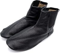 Mest islamique doux en cuir de chèvre pour hommes, doublure chaude pour l'hiver, Khuff musulman Kuffain pour Wudu Abdes Ablution fermeture éclair