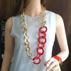 2025 Top Tendance Corne Colliers pour Fille Femmes Bijoux Naturel Écologique Buffalo Ox Corne Filles Femmes Colliers Bijoux - Product Image 3