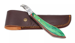 Couteau à sabot tranchant de toilettage de cheval de qualité supérieure coupant le sabot avec la poche en cuir Instruments vétérinaires d'acier inoxydable - Product Image 2