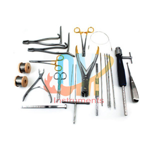 Kit d'instruments orthopédiques vétérinaires standard, 20 pièces, outils chirurgicaux en acier inoxydable, stérilisables de qualité hospitalière certifié CE ISO - Product Image 1