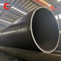 Tubería de Acero LSAW de Gran Diámetro y Pared Gruesa, API 5L ASTM A53, DE 219-2020 mm, PG 10-80 mm, para Uso Estructural en Petróleo y Gas a Alta Presión