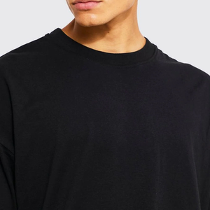 Conjunto corto de algodón informal de talla grande para hombre al por mayor, camisa transpirable de verano con logotipo personalizado, diseño sólido, portátil, 100% algodón - Product Image 5