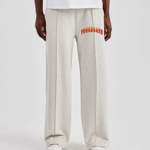 Venta al por mayor hecho a medida 100% algodón francés Terry ligero holgado pantalones de hombre logotipo personalizado ropa de calle pantalones de chándal lavados - Product Image 3