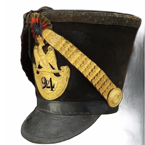 Casco Shako de la Gran Armada Francesa, placa de latón prensado, era Napoleónica, precio económico, diseño personalizado OEM, venta al por mayor - Product Image 5