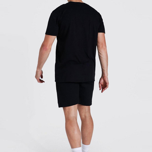 Ropa de calle alta, chándal deportivo personalizado de verano para hombre, Conjunto de camiseta y pantalones cortos, conjuntos informales de dos piezas para hombre, conjunto de pantalones cortos de Fitness - Product Image 2