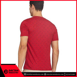 Prix de gros: T-shirts pour hommes fabriqués sur mesure avec un design à col en O à la mode et un logo en polyester/coton - Product Image 2