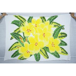Sarongs hawaïens peints à la main en rayonne de qualité supérieure, paréo, vente en gros personnalisée, vêtements de plage, couverture, îles du Pacifique, HPGU078-01-180 - Product Image 1