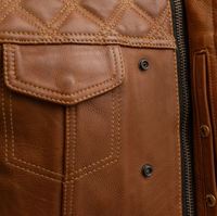Marron Top qualité peau de vache en cuir véritable moto gilet moto Auto course équitation porter rue motard Offre Spéciale cuir gilet