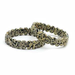 Kamal <b>Gems</b> Dalmatian Bohemian Charm <b>Bracelet</b> Unisex Beaded Number Animal Pattern Featuring Diamond Pearl for Religious Gifts - Product Image 1