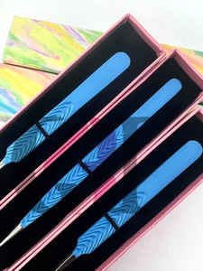 แหนบต่อขนตาสีฟ้าปลายเงิน90องศาอุปกรณ์ความงามสำหรับต่อขนตาสีฟ้าแบบโค้งสไตล์การพิมพ์ใหม่ - Product Image 2