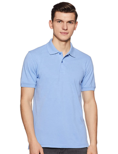 Chemise à manches courtes pour homme en coton biologique 100% tricoté de qualité supérieure, respirante, unie, avec col rabattu et design de logo personnalisé - Product Image 2