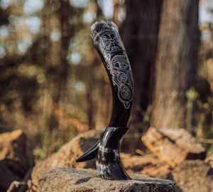 ฮอร์นสำหรับดื่มแบบไวกิ้งพร้อมโลโก้ของแท้สำหรับอาหารปลอดภัยไม่รั่วเบียร์นอร์ส - Product Image 4