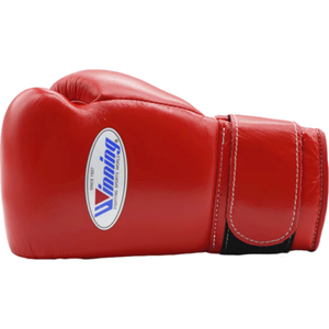 ถุงมือชกมวยหนังแท้สีแดงแบบมืออาชีพ พร้อมสายรัดข้อมือแบบเวลโคร สำหรับฝึกซ้อมและแข่งขัน เหมาะสำหรับผู้ชายและผู้หญิง - Product Image 4