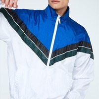 Chándal cortavientos elegante para hombre, conjunto de dos piezas con logotipo personalizado, chaqueta con cremallera completa, pantalones para correr, ropa deportiva, ropa deportiva ligera
