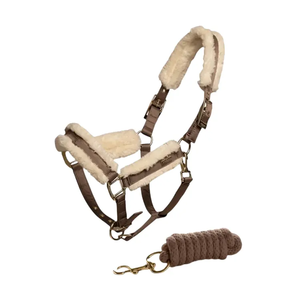 Licol de cheval imperméable sur mesure, collier de tête en nylon à taille haute, logo sur le devant, réglable, équipement équestre, longe pour cheval - Product Image 4