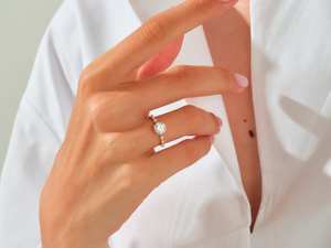 Anillo de Plata de Ley 925 Moissanite original IGI certificado D Color VVS claridad corte brillante solitario compromiso joyería fina - Product Image 5