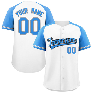 Camiseta de Béisbol Personalizada en Verde Azulado y Blanco para Hombre, Ropa Deportiva Sublimada con Botones, Nombre y Número - Product Image 6