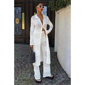 Conjunto de Cárdigan Largo Informal Bridget 9881, Tejido de Punto Transpirable para la Temporada de Primavera - Product Image 2