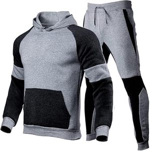 Ensemble de survêtement unisexe en molleton respirant coupe-vent confortable personnalisé 2024, sweat-shirt à capuche imprimé, ensemble de jogging deux pièces pour - Product Image 1