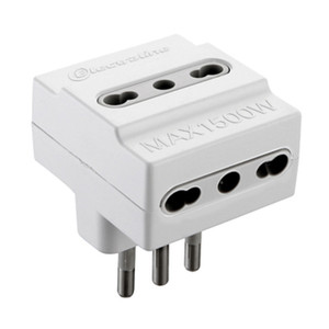 Adaptador Triple 16A-3 Tomas Bipasso Asso Figura 10 Blanco - Product Image 1