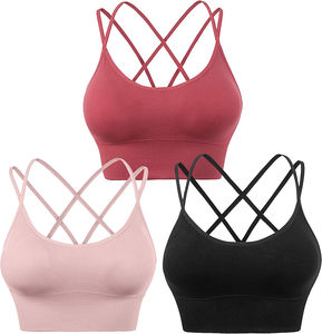 Roadsunshine 2023 OEM Logo personnalisé femmes Fitness Sexy Yoga sport soutien-gorge Fitness deportes hauts de soutien-gorge - Product Image 5