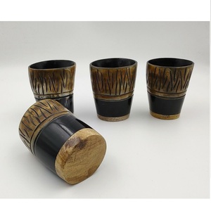 Verres à corne à boire Viking naturels de meilleure qualité Style animal en agate polie pour servir des articles d'exportation de bière et de vin - Product Image 2