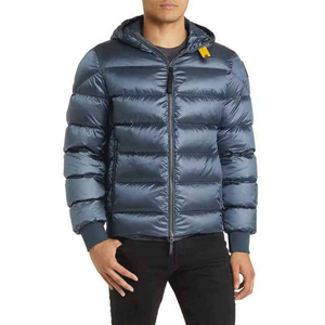 Hot Selling High Quality Canvas Puffer Jacket Hooded Waterproof Breathable Eco-Friendly Reversible Front Stand Collar Winter - Product Image 1